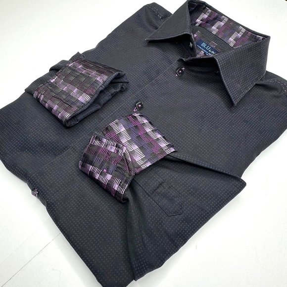 BLU - by Polifroni Men's black shirt. Size‎ Large. - Picture 1 of 8